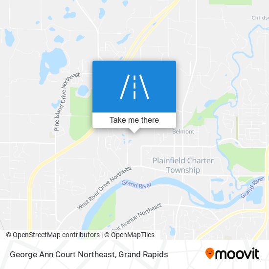 George Ann Court Northeast map