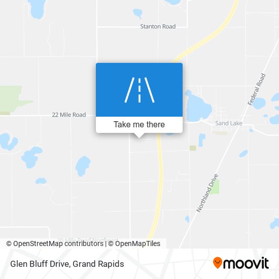 Glen Bluff Drive map