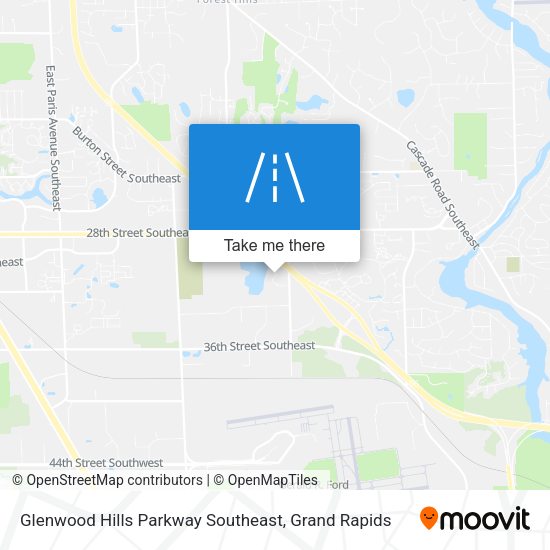 Mapa de Glenwood Hills Parkway Southeast