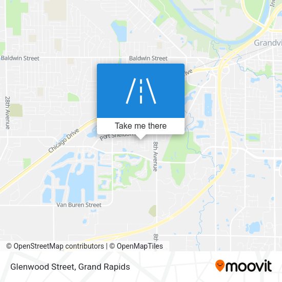 Mapa de Glenwood Street