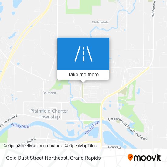 Gold Dust Street Northeast map