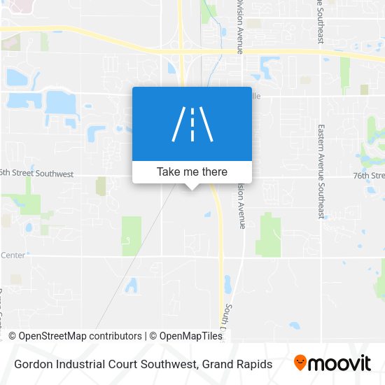 Gordon Industrial Court Southwest map