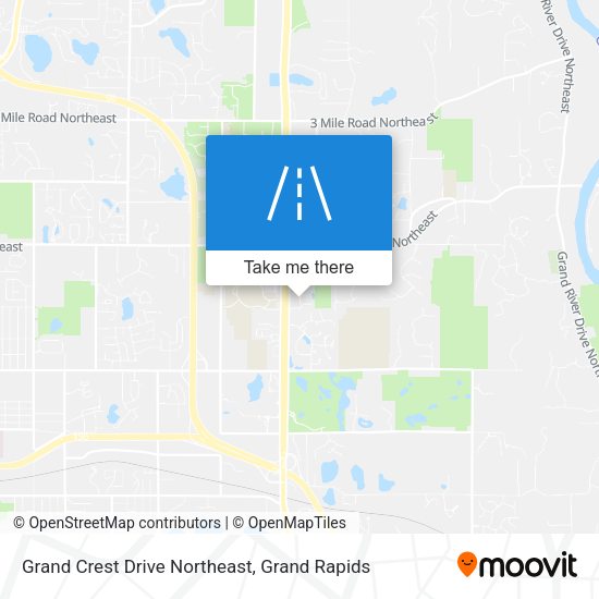 Mapa de Grand Crest Drive Northeast