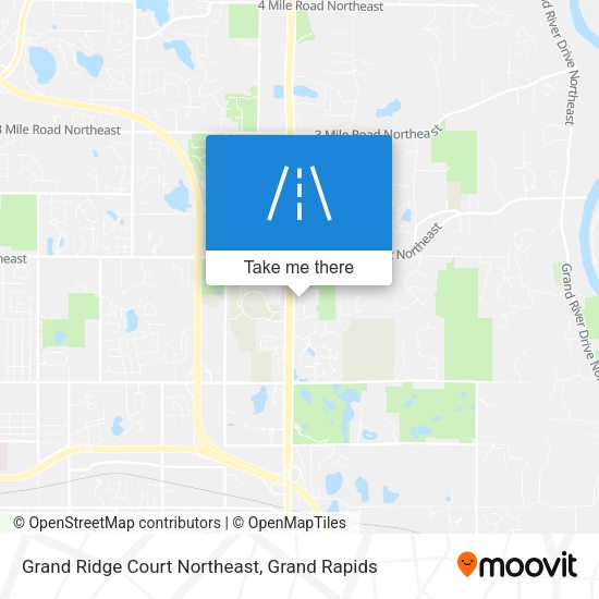 Mapa de Grand Ridge Court Northeast