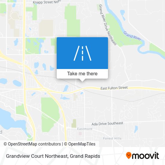 Mapa de Grandview Court Northeast