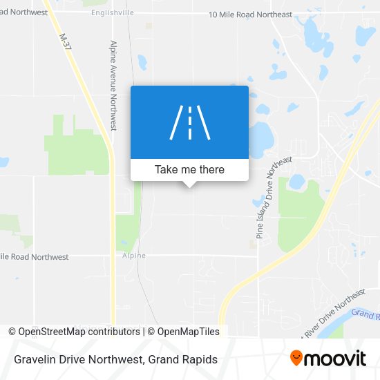 Gravelin Drive Northwest map