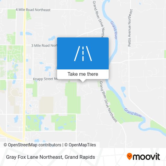 Mapa de Gray Fox Lane Northeast