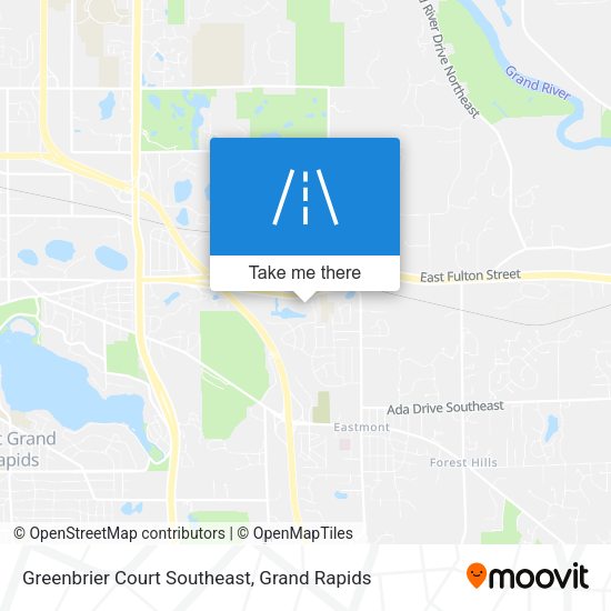 Mapa de Greenbrier Court Southeast