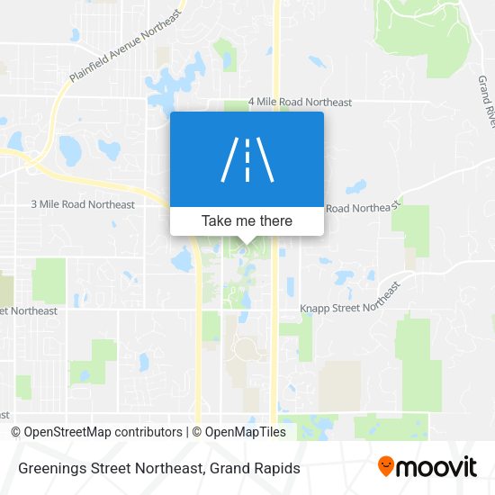 Mapa de Greenings Street Northeast