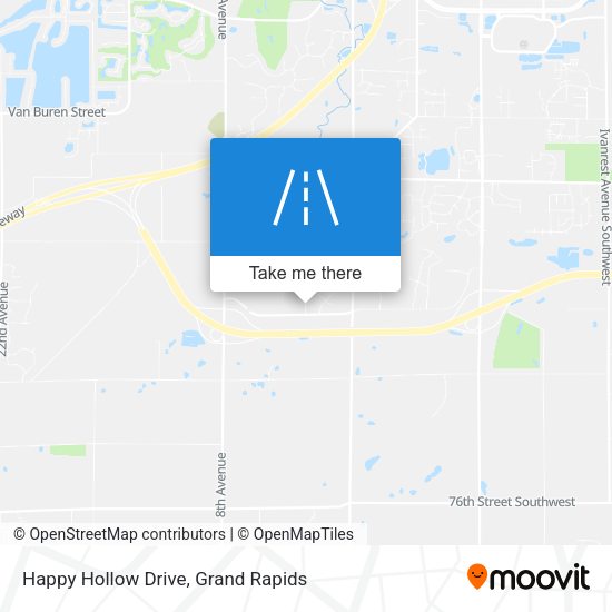 Happy Hollow Drive map
