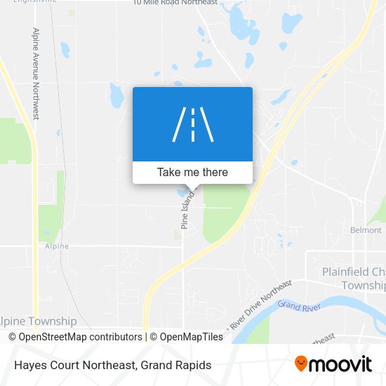 Mapa de Hayes Court Northeast
