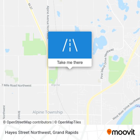 Mapa de Hayes Street Northwest