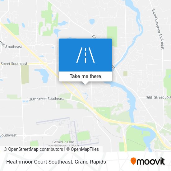 Mapa de Heathmoor Court Southeast