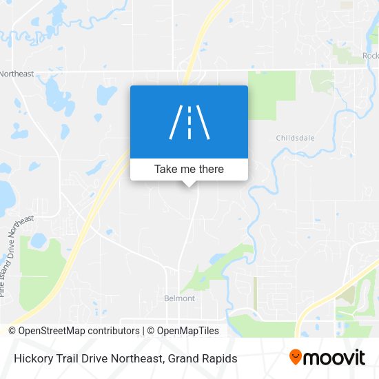 Mapa de Hickory Trail Drive Northeast
