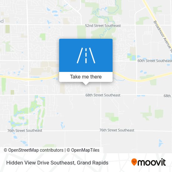 Hidden View Drive Southeast map