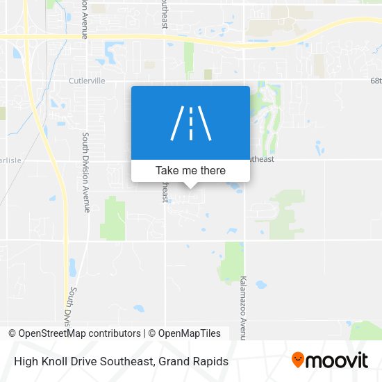 High Knoll Drive Southeast map