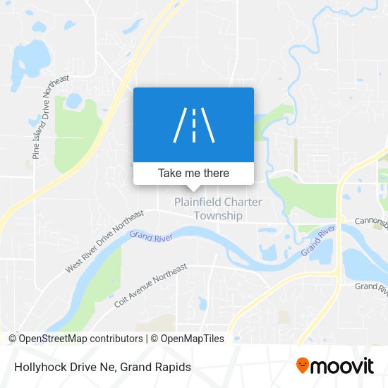 Mapa de Hollyhock Drive Ne