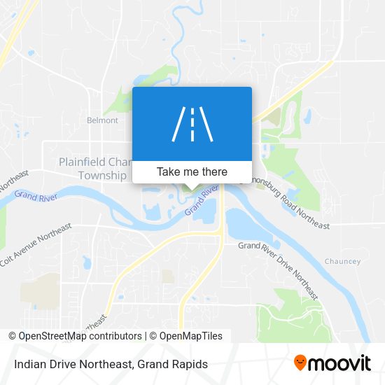 Indian Drive Northeast map