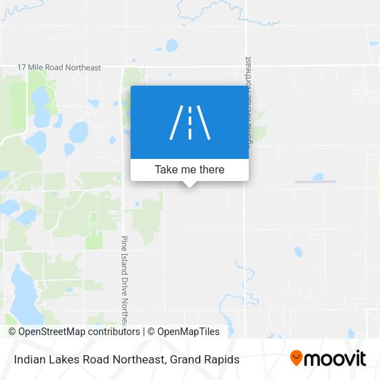 Mapa de Indian Lakes Road Northeast