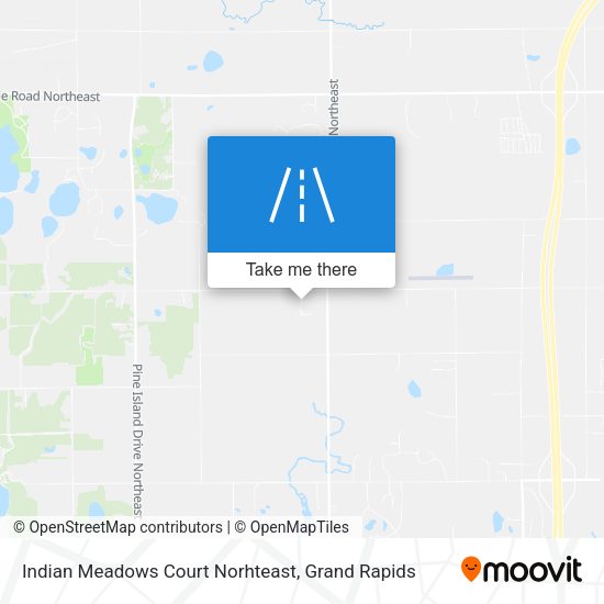 Indian Meadows Court Norhteast map