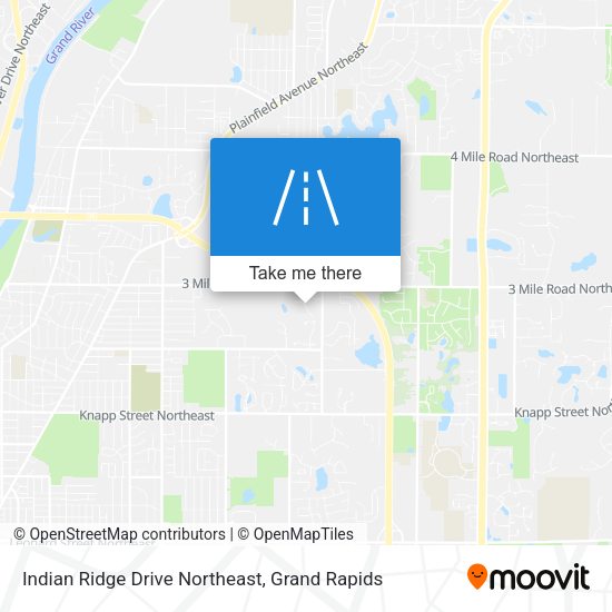 Mapa de Indian Ridge Drive Northeast