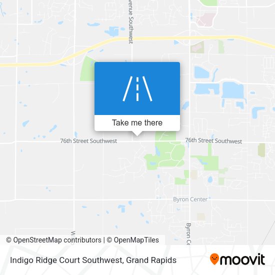 Mapa de Indigo Ridge Court Southwest