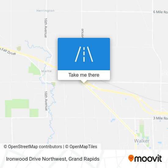 Ironwood Drive Northwest map