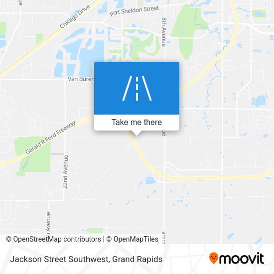 Jackson Street Southwest map