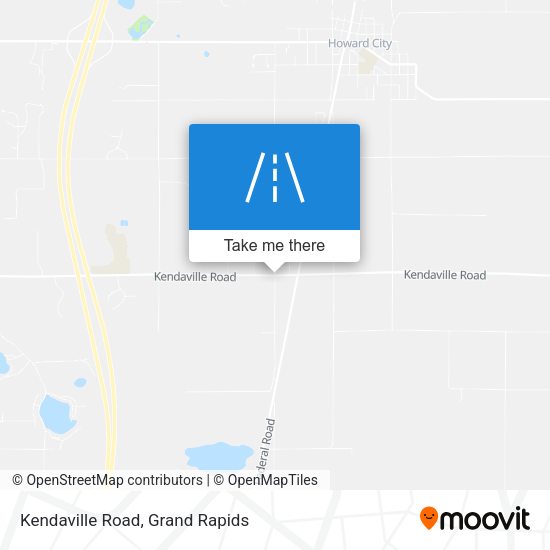 Kendaville Road map