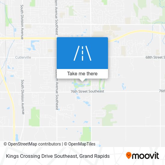 Kings Crossing Drive Southeast map