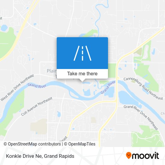 Konkle Drive Ne map