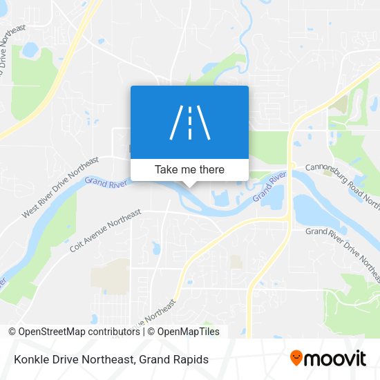 Konkle Drive Northeast map