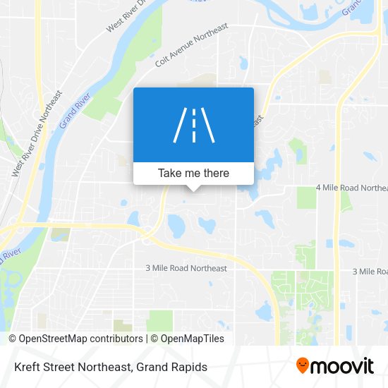 Kreft Street Northeast map