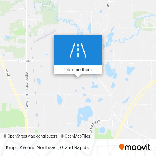 Krupp Avenue Northeast map