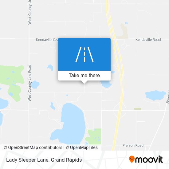 Lady Sleeper Lane map