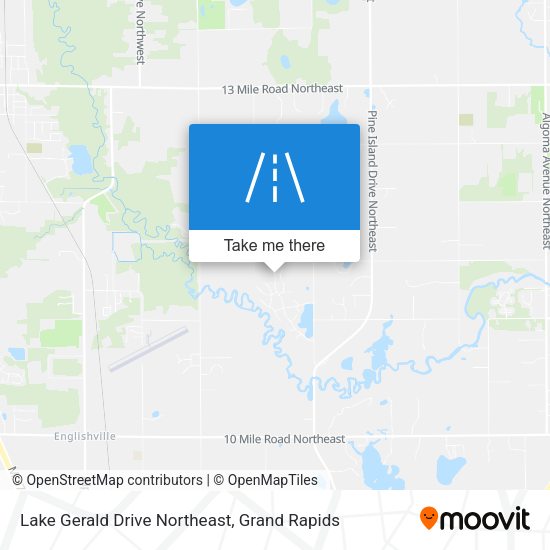 Mapa de Lake Gerald Drive Northeast