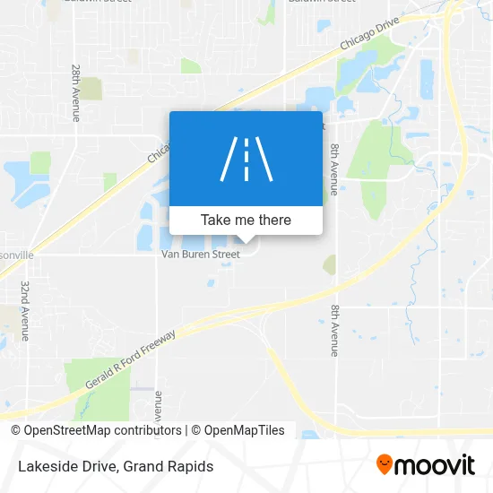 Lakeside Drive map