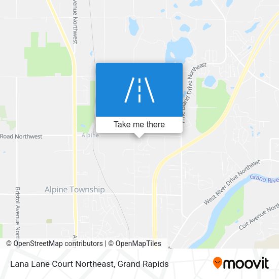 Mapa de Lana Lane Court Northeast