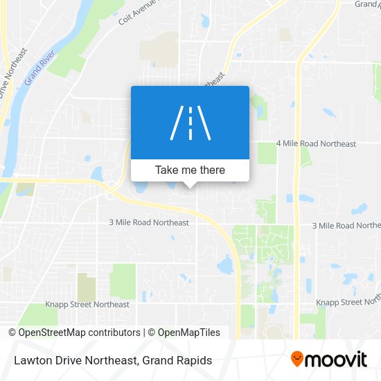 Mapa de Lawton Drive Northeast