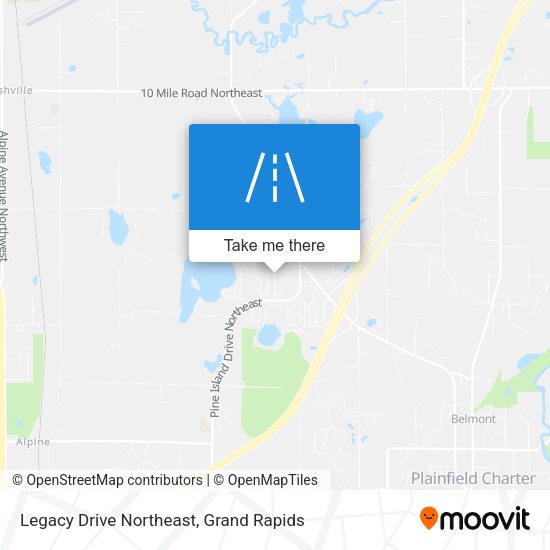 Legacy Drive Northeast map