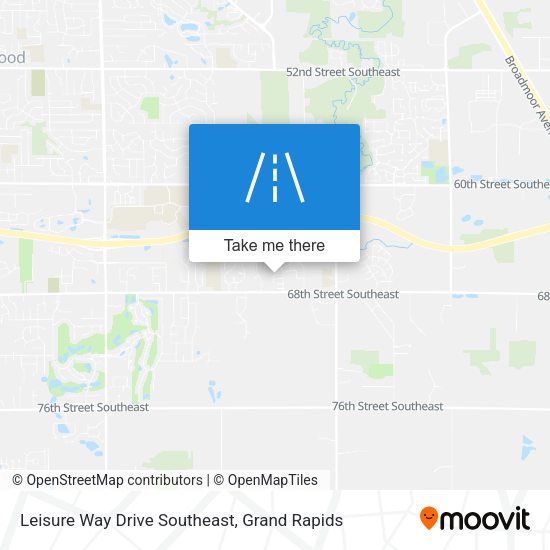 Leisure Way Drive Southeast map