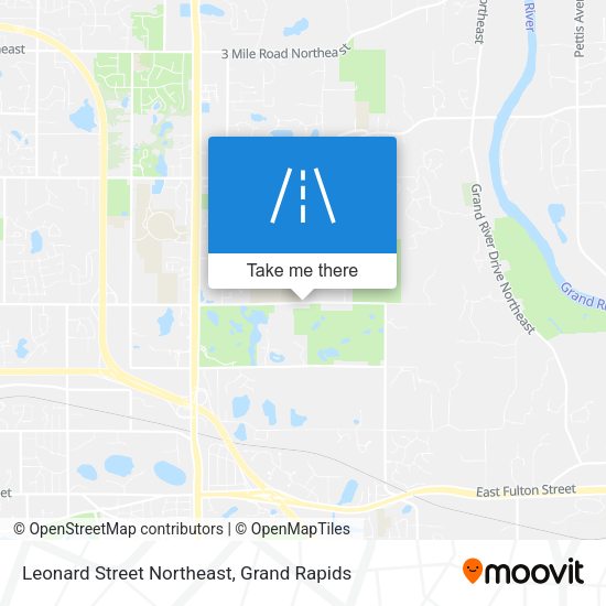Leonard Street Northeast map