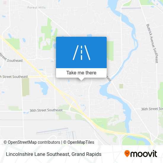 Mapa de Lincolnshire Lane Southeast