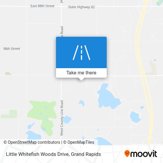 Little Whitefish Woods Drive map