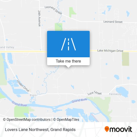 Mapa de Lovers Lane Northwest