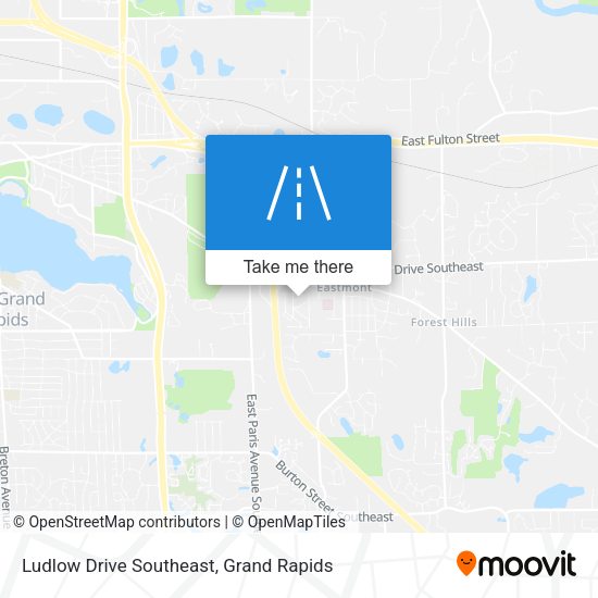 Ludlow Drive Southeast map