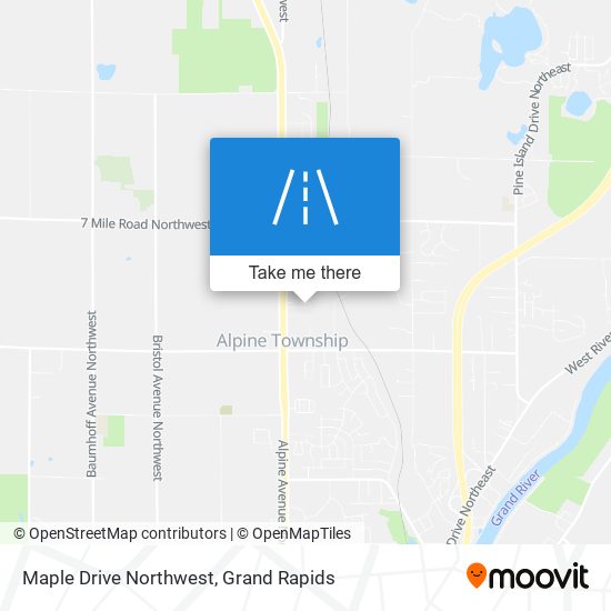 Mapa de Maple Drive Northwest