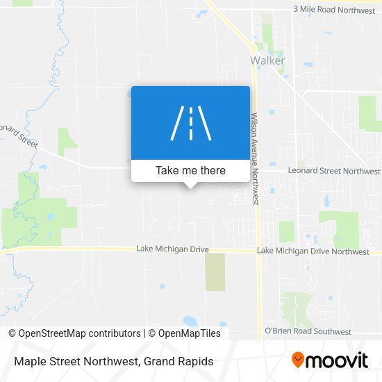 Maple Street Northwest map
