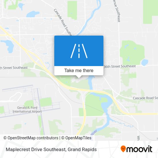 Maplecrest Drive Southeast map