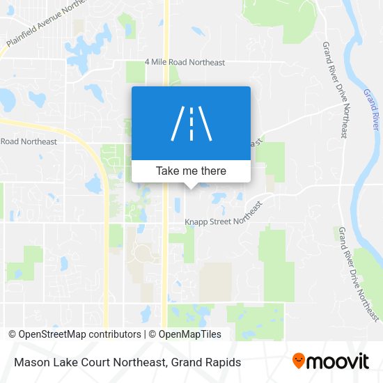 Mapa de Mason Lake Court Northeast